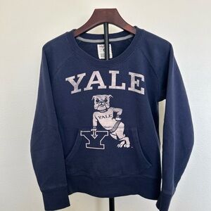 Yale Navy Blue Crew Neck Sweater